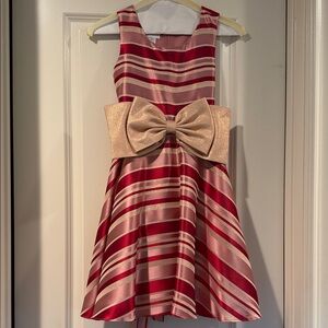 Bonnie Jean candy cane striped Christmas dress girls size 8